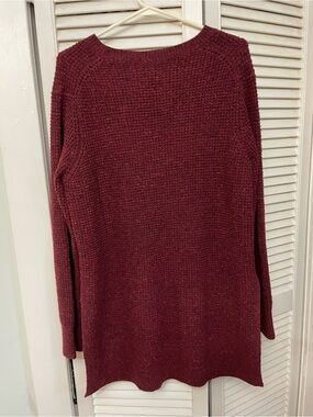 Roots ladies burgundy wool sweater